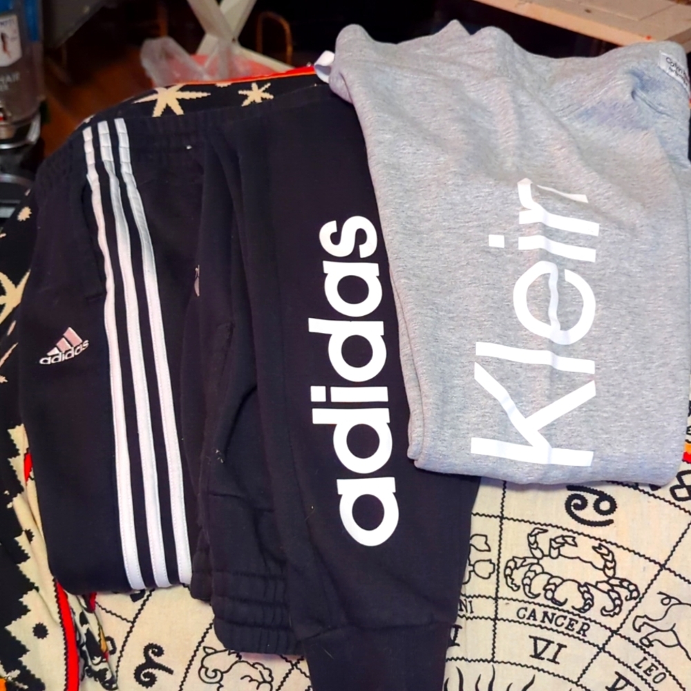 Adidas sweatpants 2 pair and calvinbklein grey pr.